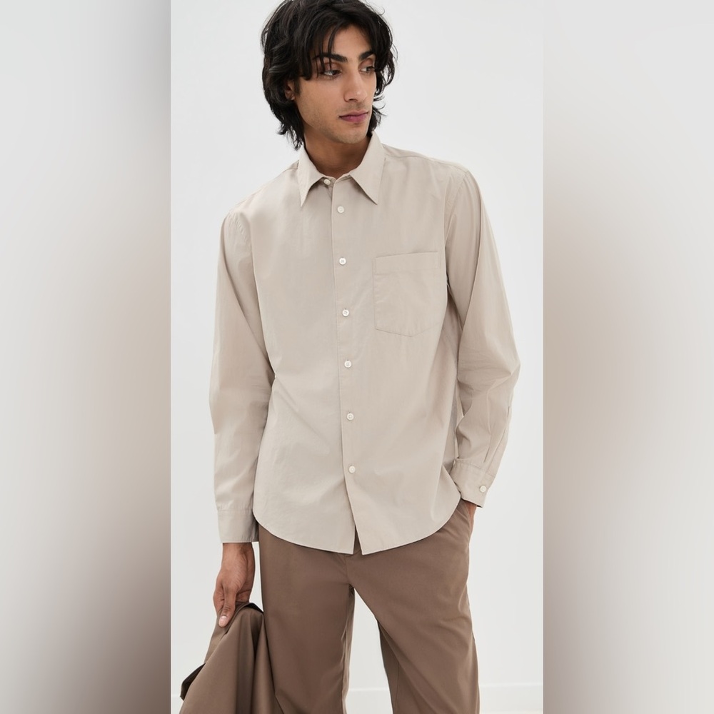 Theory Mens Fluid Cotton Weekend Button Up Shirt Size‎ XL